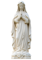 Serene statue with hands clasped png