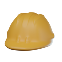 3D Construction Helmet Transparent Icon Illustration png