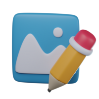 3D Image Editor Transparent Icon Illustration png