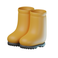 3D Rain Boot Transparent Icon Illustration png
