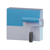 3D Wall Painting Transparent Icon Illustration png
