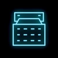 Neon atm machine displaying withdraw cash interface vector