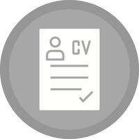 CV Icon Design vector