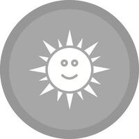 Sun with Face Icon Design vector