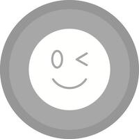 Winking Face Icon Design vector