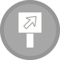 Diagonal Up Right Arrow Icon Design vector