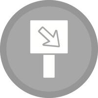 Diagonal Down Right Arrow Icon Design vector