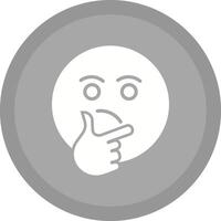 Thinking Face Icon Design vector