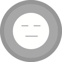 Neutral Face Icon Design vector