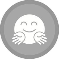 Hugging Face Icon Design vector