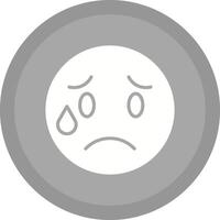 Crying Face Icon Design vector