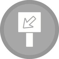 Diagonal Down Left Arrow Icon Design vector