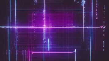 Advanced 3d Technology Digital Neon Grid video