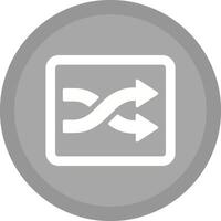 Shuffle Tracks Button Icon Design vector