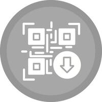 QR Code Download Icon Design vector