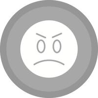 Angry Face Icon Design vector