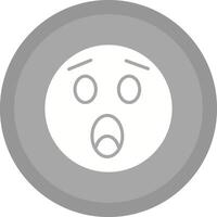 Astonished Face Icon Design vector