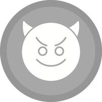 Smiling Face with Horns Icon Design vector