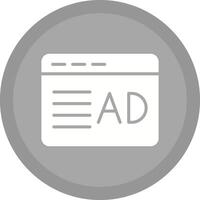 Ad Placement Icon Design vector