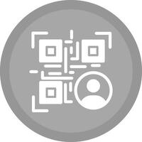QR Code Contact Icon Design vector
