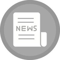 Newspaper Front Page Icon Design vector