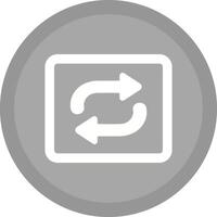 Repeat Button Icon Design vector