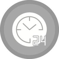 24 Hours Icon Design vector