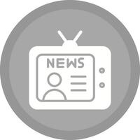 Newsreader Icon Design vector