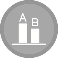 AB Testing Icon Design vector