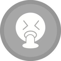 Face Vomiting Icon Design vector