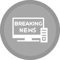 Breaking Story Icon Design vector