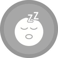 Sleeping Face Icon Design vector