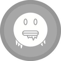 Cold Face Icon Design vector