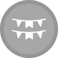 Bunting Flags Icon Design vector