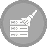 Data Cleaning Icon Design vector