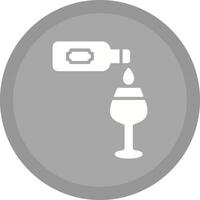 Wine Poured Icon Design vector