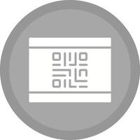 QR Code Business Card Icon Design vector