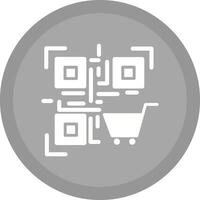 QR Code Shopping Icon Design vector