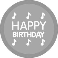 Happy Birthday Song Icon Design vector