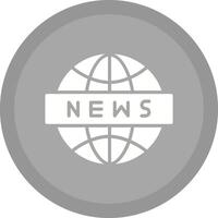 News Globe Icon Design vector