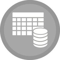 Table Data Icon Design vector