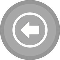 Left Arrow Icon Design vector