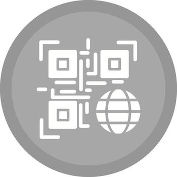 QR Code Website Icon Design vector