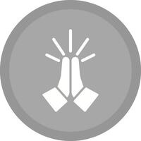 Folded Hands Icon Design vector