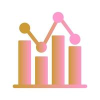 Bar Chart Icon Design vector
