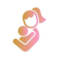 Mother and Child Icon Design vector