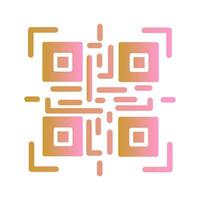 QR Code Reader Icon Design vector