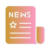 News Headlines Icon Design vector
