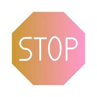 Stop Sign Icon Design vector