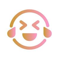 Face with Tears of Joy Icon Design vector
